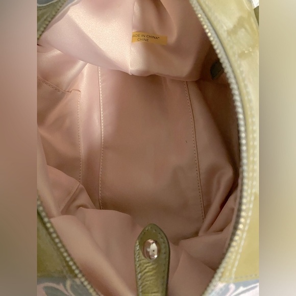 Coach Ashley Signature Sateen Grey Leather Satchel w/Strap - Picture 6 of 7